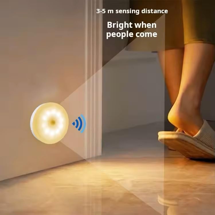 Motion Sensor LED Night Light – Soft Glow, Cordless & Easy to Install 🌙✨