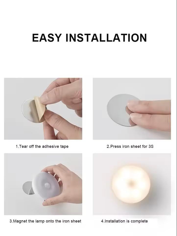 Motion Sensor LED Night Light – Soft Glow, Cordless & Easy to Install 🌙✨